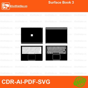 Surface Book 3 File thiết kế Skin, Template Vector chuẩn cắt decal | KhoThiếtKế.vn