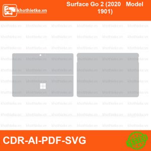 Surface Go 2 (2020 Model 1901) File thiết kế Skin, Template Vector chuẩn cắt decal | KhoThiếtKế.vn