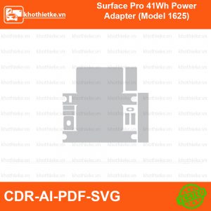 Surface Pro 4 (2015, Model 1724) File thiết kế Skin, Template Vector chuẩn cắt decal | KhoThiếtKế.vn