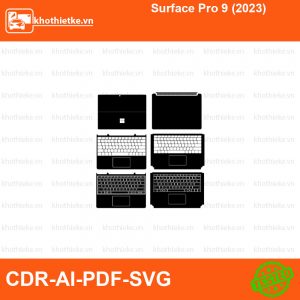 Surface Pro 9 (2023) File thiết kế Skin, Template Vector chuẩn cắt decal | KhoThiếtKế.vn