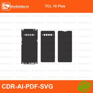 TCL 10 Plus File thiết kế Skin, Template Vector chuẩn cắt decal | KhoThiếtKế.vn
