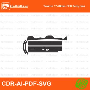 Tamron 17-28mm F2.8 Sony lens File thiết kế Skin máy ảnh & Lens, Template Vector chuẩn cắt decal | KhoThiếtKế.vn