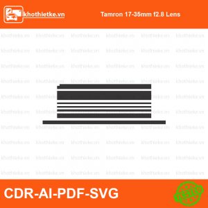 Tamron 17-35mm F2.8-4 Di OSD for Nikon Lens File thiết kế Skin máy ảnh & Lens, Template Vector chuẩn cắt decal | KhoThiếtKế.vn