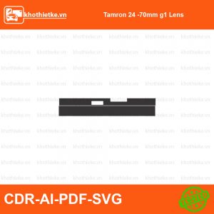 Tamron 24-70mm F2.8 VC USD G2 For Nikon File thiết kế Skin máy ảnh & Lens, Template Vector chuẩn cắt decal | KhoThiếtKế.vn