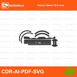 Tamron 24mm F2.8 Lens File thiết kế Skin máy ảnh & Lens, Template Vector chuẩn cắt decal | KhoThiếtKế.vn