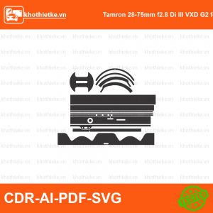 Tamron 28-75mm f2.8 Di III VXD G2 for Sony E File thiết kế Skin máy ảnh & Lens, Template Vector chuẩn cắt decal | KhoThiếtKế.vn