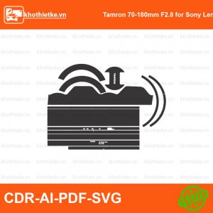 Tamron 70 -300mm f2.8 Lens File thiết kế Skin máy ảnh & Lens, Template Vector chuẩn cắt decal | KhoThiếtKế.vn
