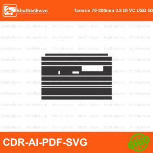 Tamron 70-180mm F2.8 for Sony Lens File thiết kế Skin máy ảnh & Lens, Template Vector chuẩn cắt decal | KhoThiếtKế.vn
