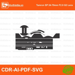Tamron SP 24-70mm F2.8 G2 Lens File thiết kế Skin máy ảnh & Lens, Template Vector chuẩn cắt decal | KhoThiếtKế.vn