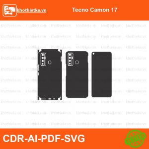 Tecno Camon 17 File thiết kế Skin, Template Vector chuẩn cắt decal | KhoThiếtKế.vn