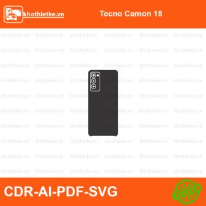Tecno Camon 18 File thiết kế Skin, Template Vector chuẩn cắt decal | KhoThiếtKế.vn