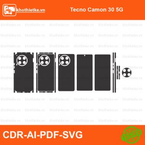 Tecno Camon 30 5G File thiết kế Skin, Template Vector chuẩn cắt decal | KhoThiếtKế.vn