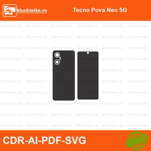 Tecno Pova Neo 5G File thiết kế Skin, Template Vector chuẩn cắt decal | KhoThiếtKế.vn