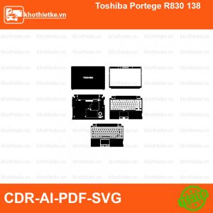 Toshiba Portege R830 138 File thiết kế Skin, Template Vector chuẩn cắt decal | KhoThiếtKế.vn
