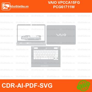 VAIO VPCCA15FG PCG61711W File thiết kế Skin, Template Vector chuẩn cắt decal | KhoThiếtKế.vn