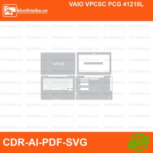VAIO VPCSC PCG 41218L File thiết kế Skin, Template Vector chuẩn cắt decal | KhoThiếtKế.vn