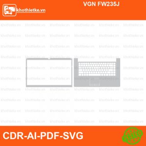 VGN FW235J File thiết kế Skin, Template Vector chuẩn cắt decal | KhoThiếtKế.vn
