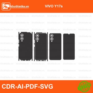 VIVO Y17s File thiết kế Skin, Template Vector chuẩn cắt decal | KhoThiếtKế.vn