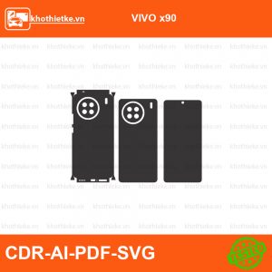 VIVO x90 File thiết kế Skin, Template Vector chuẩn cắt decal | KhoThiếtKế.vn