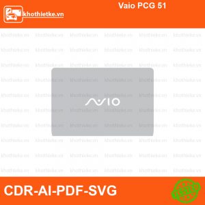 Vaio PCG 51 File thiết kế Skin, Template Vector chuẩn cắt decal | KhoThiếtKế.vn