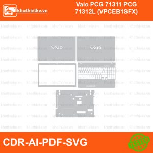Vaio PCG 71311 PCG 71312L (VPCEB1SFX) File thiết kế Skin, Template Vector chuẩn cắt decal | KhoThiếtKế.vn