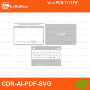 Vaio PCG 71811W File thiết kế Skin, Template Vector chuẩn cắt decal | KhoThiếtKế.vn