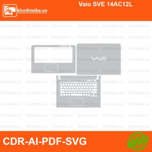 Vaio SVE 14AC12L File thiết kế Skin, Template Vector chuẩn cắt decal | KhoThiếtKế.vn