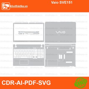Vaio SVE151 File thiết kế Skin, Template Vector chuẩn cắt decal | KhoThiếtKế.vn