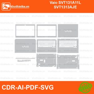 Vaio SVT131A11L SVT1313AJE File thiết kế Skin, Template Vector chuẩn cắt decal | KhoThiếtKế.vn