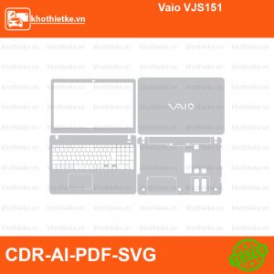 Vaio VJS151 File thiết kế Skin, Template Vector chuẩn cắt decal | KhoThiếtKế.vn