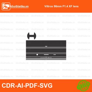 Viltrox 56mm F1.4 XF lens File thiết kế Skin máy ảnh & Lens, Template Vector chuẩn cắt decal | KhoThiếtKế.vn
