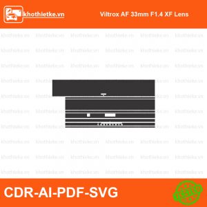 Viltrox AF 33mm F1.4 XF Lens File thiết kế Skin máy ảnh & Lens, Template Vector chuẩn cắt decal | KhoThiếtKế.vn