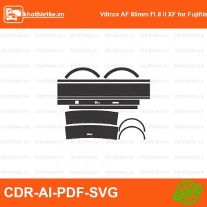 Viltrox AF 85mm f1.8 II XF for Fujifilm Lens File thiết kế Skin máy ảnh & Lens, Template Vector chuẩn cắt decal | KhoThiếtKế.vn