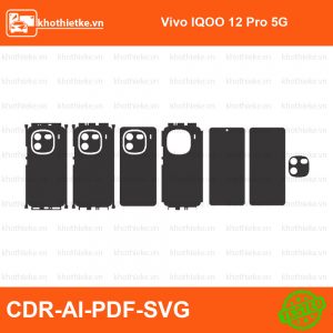 Vivo IQOO 12 Pro 5G File thiết kế Skin, Template Vector chuẩn cắt decal | KhoThiếtKế.vn
