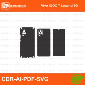 Vivo IQOO 7 Legend 5G File thiết kế Skin, Template Vector chuẩn cắt decal | KhoThiếtKế.vn