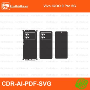 Vivo IQOO 9 Pro 5G File thiết kế Skin, Template Vector chuẩn cắt decal | KhoThiếtKế.vn