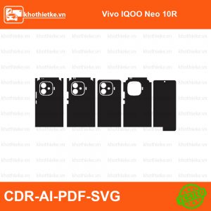 Vivo IQOO Neo 10R File thiết kế Skin, Template Vector chuẩn cắt decal | KhoThiếtKế.vn
