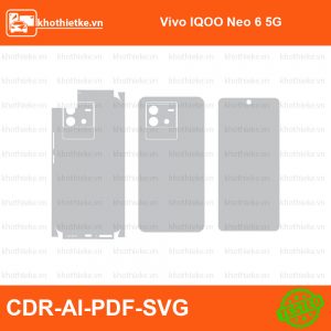 Vivo IQOO Neo 6 5G File thiết kế Skin, Template Vector chuẩn cắt decal | KhoThiếtKế.vn