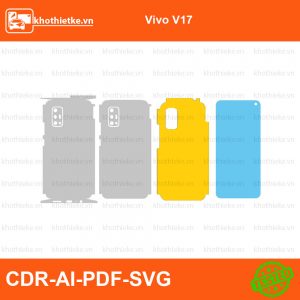 Vivo V17 File thiết kế Skin, Template Vector chuẩn cắt decal | KhoThiếtKế.vn