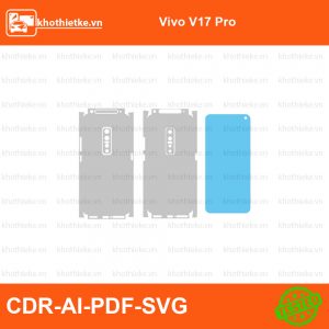 Vivo V17 Pro File thiết kế Skin, Template Vector chuẩn cắt decal | KhoThiếtKế.vn