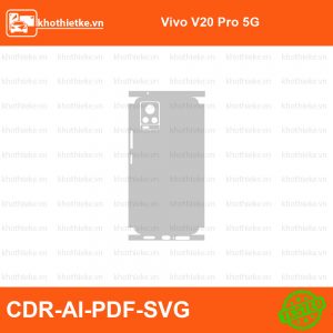 Vivo V20 Pro 5G File thiết kế Skin, Template Vector chuẩn cắt decal | KhoThiếtKế.vn