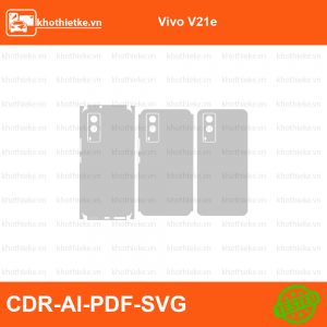 Vivo V21e File thiết kế Skin, Template Vector chuẩn cắt decal | KhoThiếtKế.vn