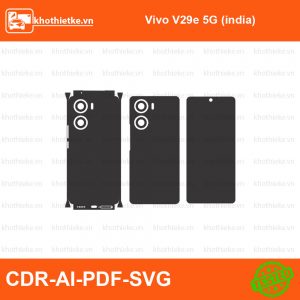 Vivo V29e 5G (india) File thiết kế Skin, Template Vector chuẩn cắt decal | KhoThiếtKế.vn
