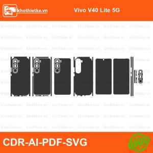Vivo V40 Lite 5G File thiết kế Skin, Template Vector chuẩn cắt decal | KhoThiếtKế.vn