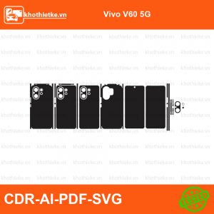 Vivo V60 5G File thiết kế Skin, Template Vector chuẩn cắt decal | KhoThiếtKế.vn