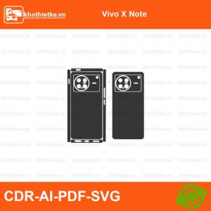 Vivo X Note File thiết kế Skin, Template Vector chuẩn cắt decal | KhoThiếtKế.vn