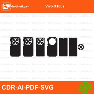 Vivo X100s File thiết kế Skin, Template Vector chuẩn cắt decal | KhoThiếtKế.vn