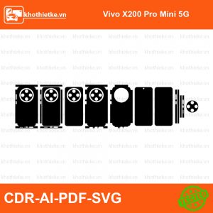 Vivo X200 Pro Mini 5G File thiết kế Skin, Template Vector chuẩn cắt decal | KhoThiếtKế.vn