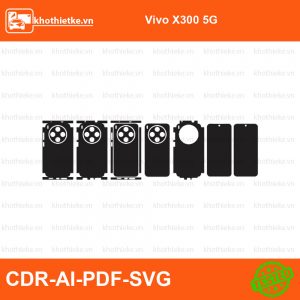 Vivo X300 5G File thiết kế Skin, Template Vector chuẩn cắt decal | KhoThiếtKế.vn
