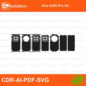 Vivo X300 Pro 5G File thiết kế Skin, Template Vector chuẩn cắt decal | KhoThiếtKế.vn